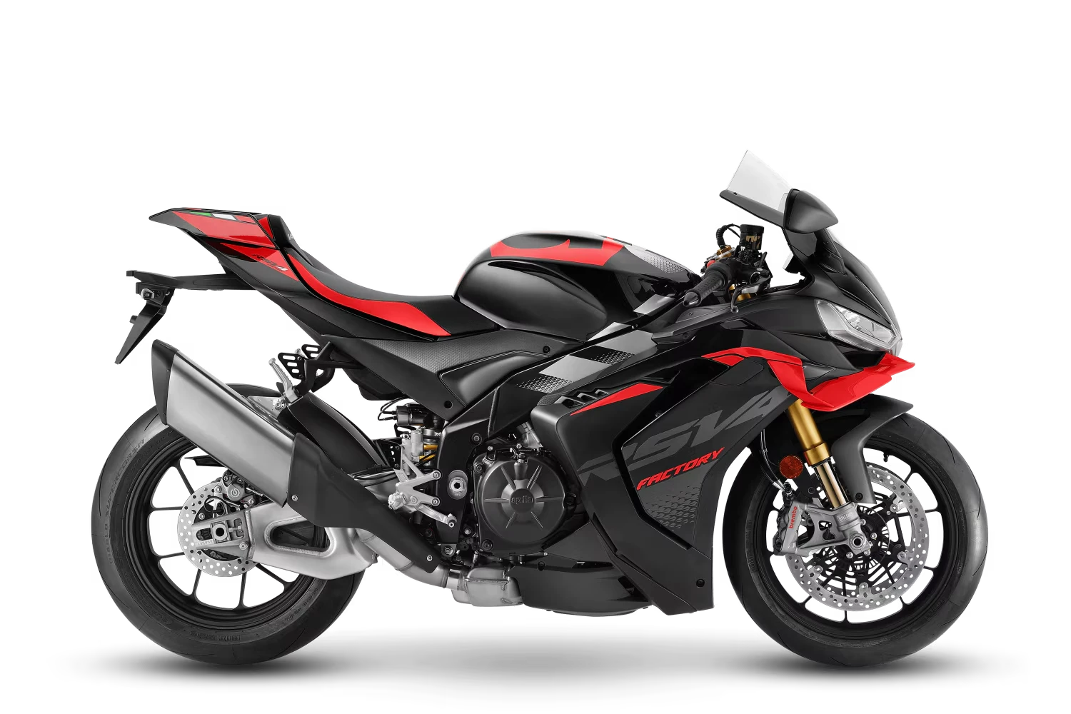 Aprilia RSV4 1100 Factory on racetrack