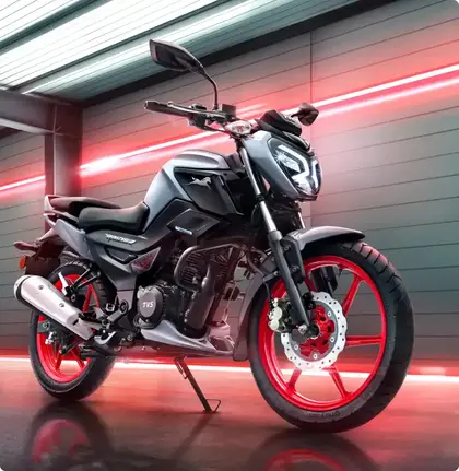 TVS Raider 125 sports bike side view India 2026