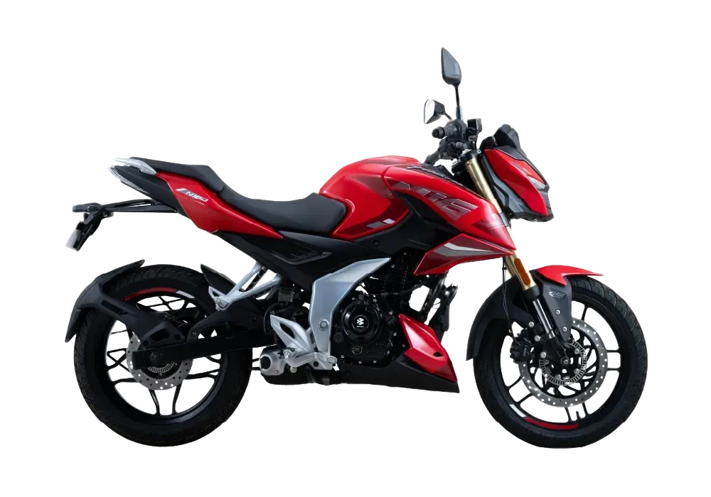 Bajaj Pulsar N160 Racing Red aggressive stance