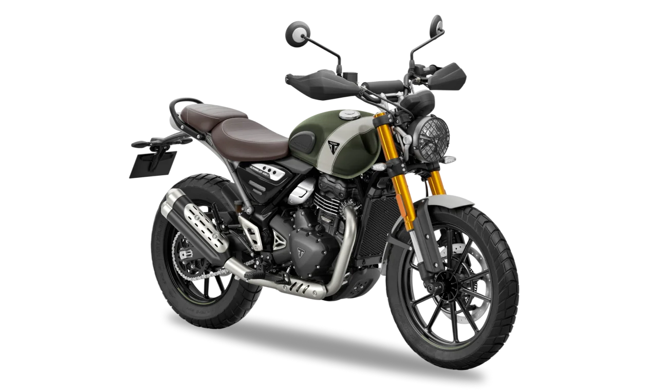 Triumph Scrambler 400 X adventure bike India price specs mileage scrambler motorcycle