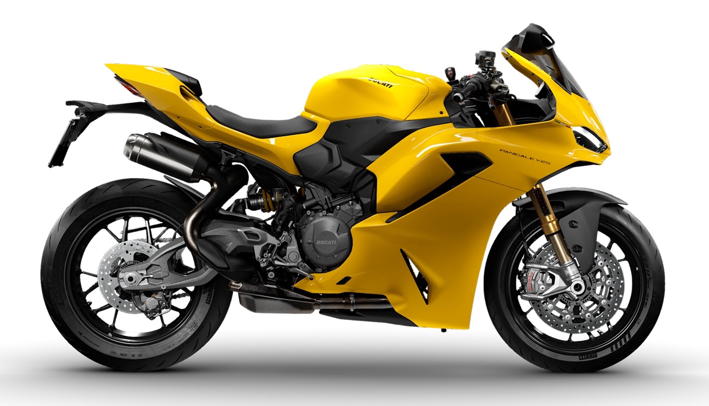 Ducati Panigale V2 S Ducati Yellow side view