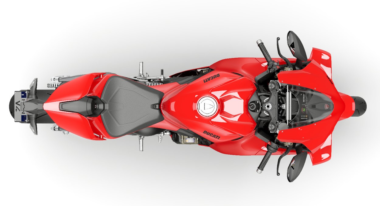 Ducati Panigale V4 Ducati Red front three-quarter
