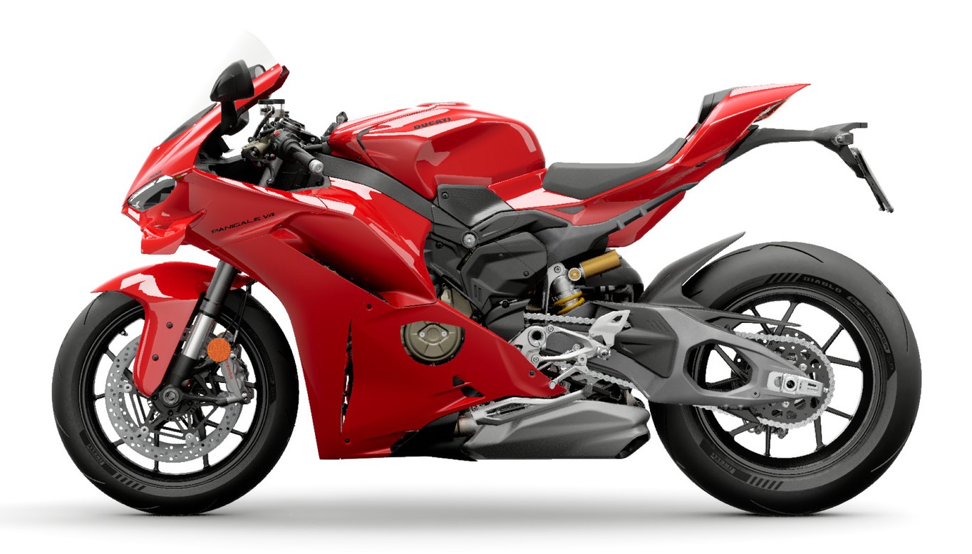 Ducati Panigale V4 Ducati Red front three-quarter