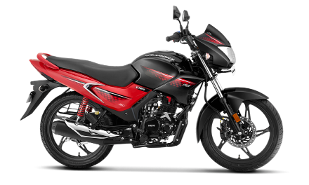 Hero Glamour 125 Sports Red side profile