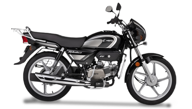 Hero Splendor Plus Matte Grey front view