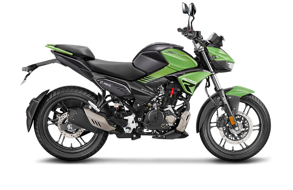 Hero Xtreme 125R Leaf Green side profile