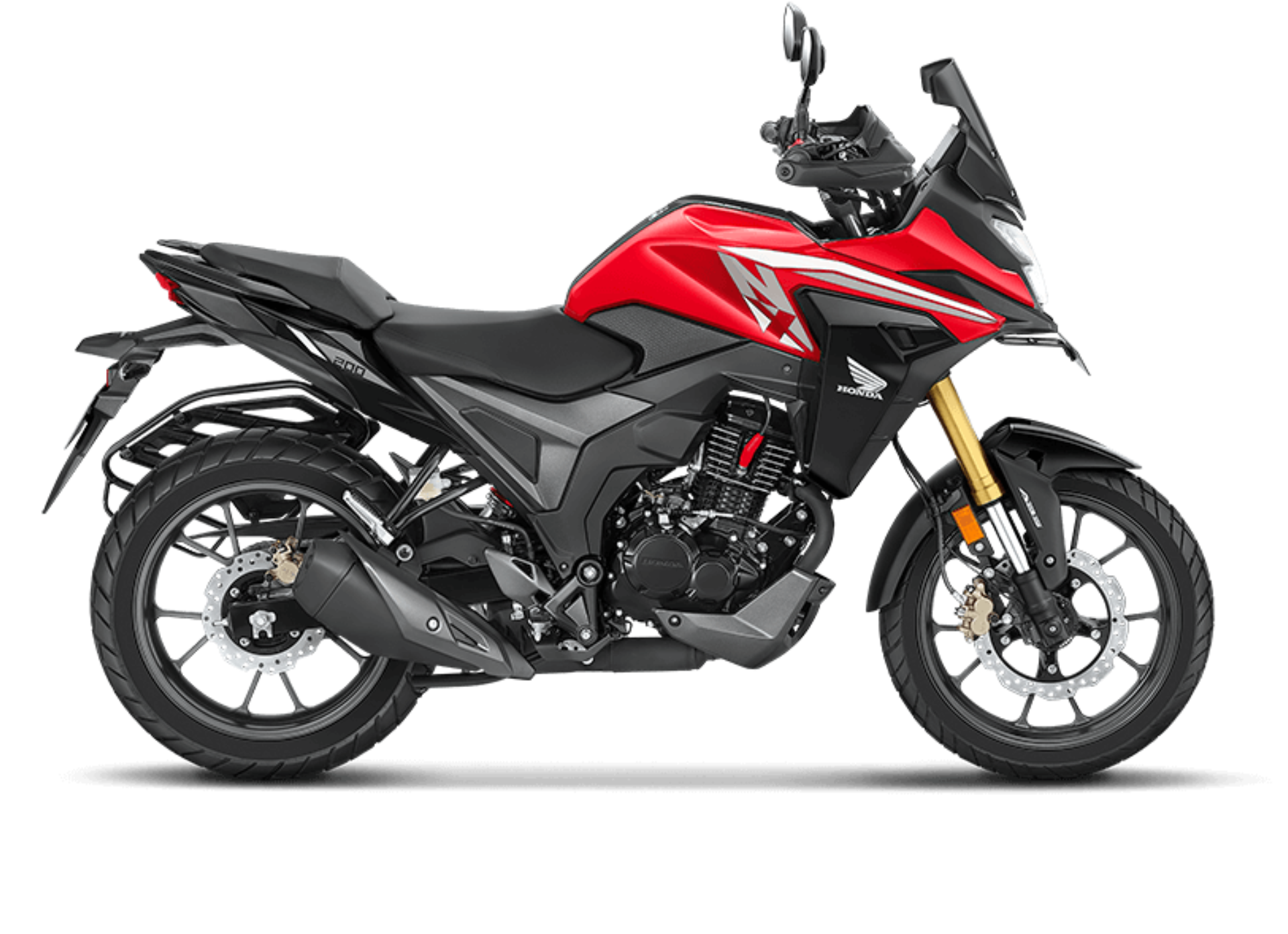 Honda NX200 Red side view