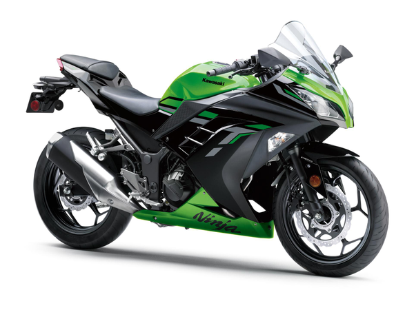 Kawasaki Ninja 300 Candy Lime Green front view