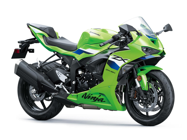 Kawasaki Ninja ZX-6R Metallic Graphite Gray side view