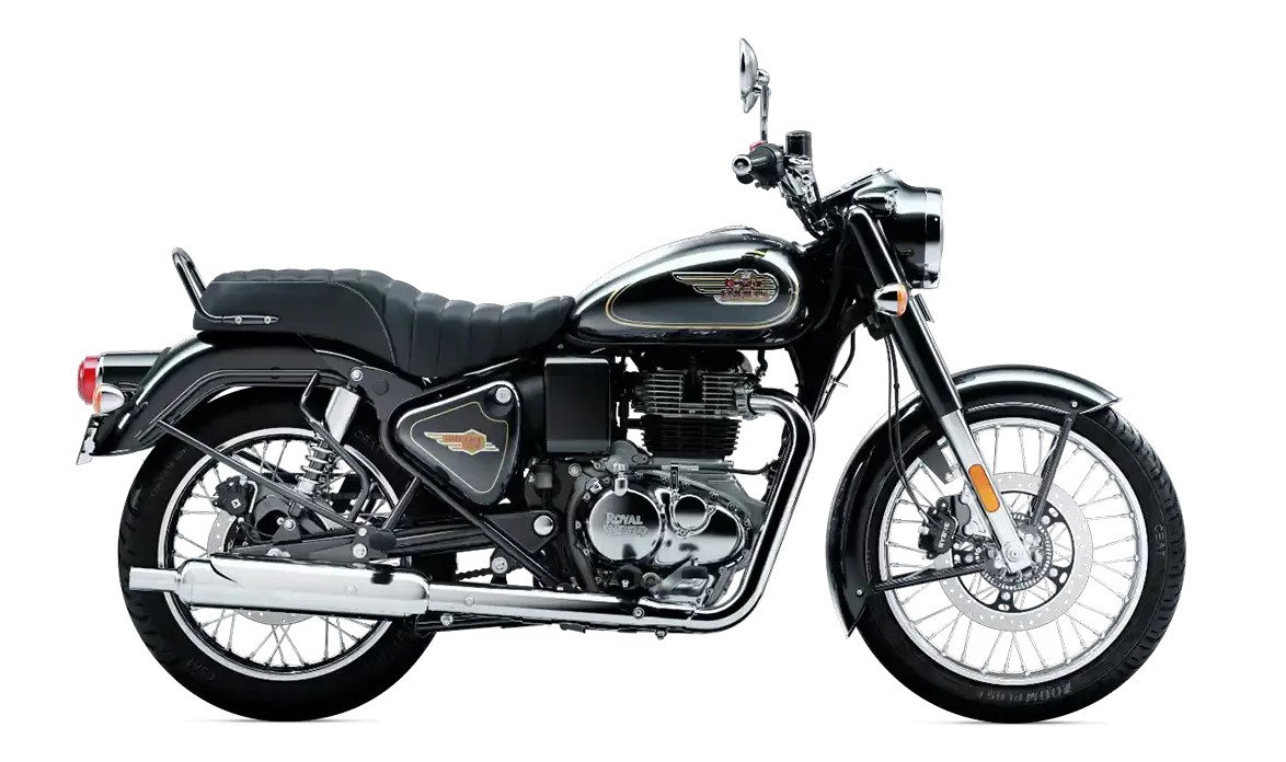 Royal Enfield Bullet 350 Standard Black dynamic view