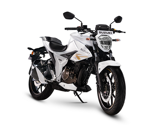 Suzuki Gixxer 250 Pearl Glacier White dynamic view