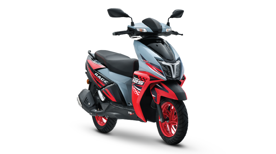 TVS Ntorq 125 Race Edition dynamic side profile