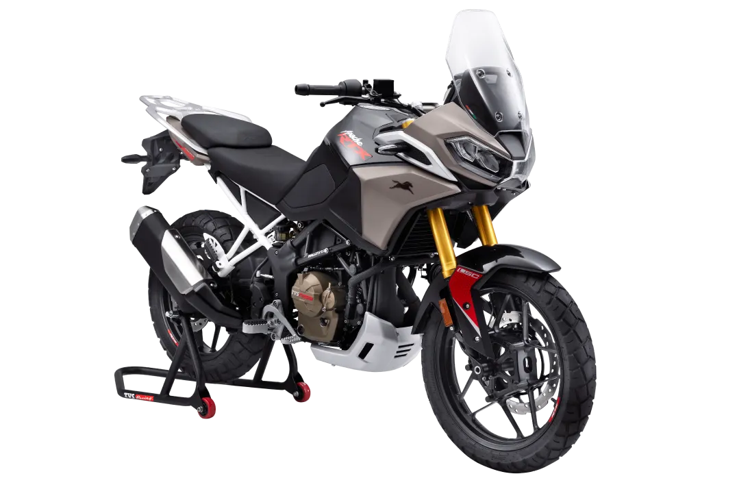 TVS Apache RTX 300 Black adventure side profile