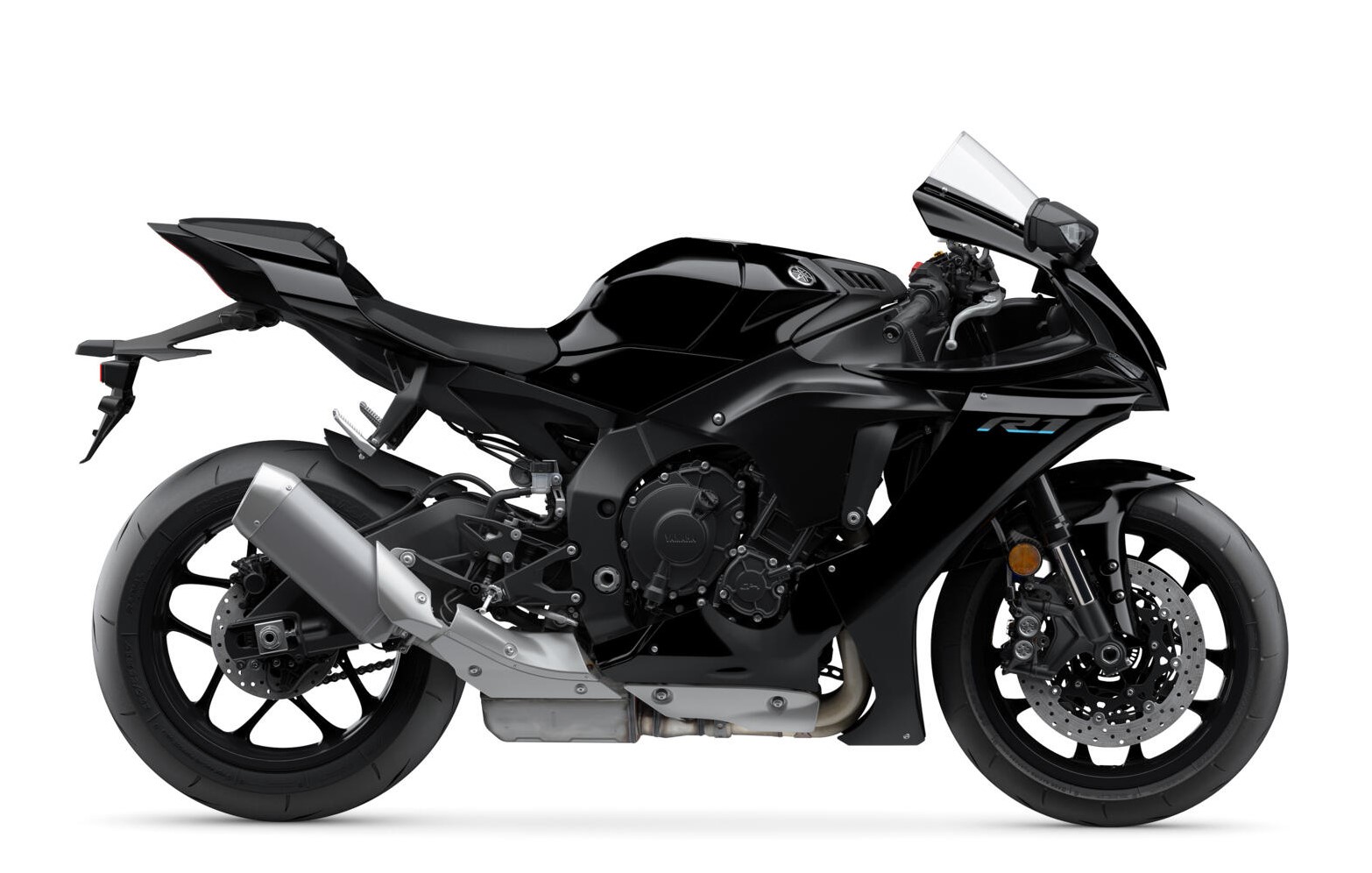 Yamaha YZF-R1 Matte Raven Black side view