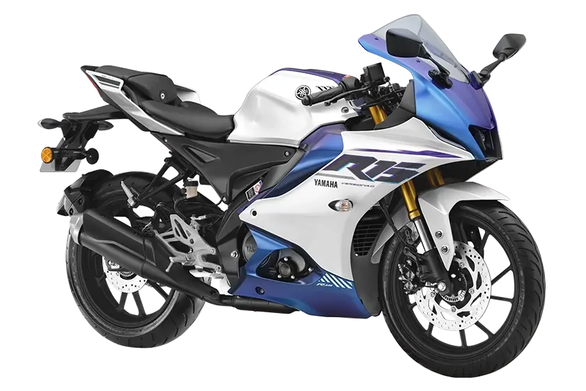 Yamaha R15 Pearl White side view